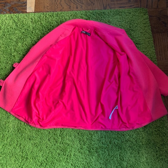 Zara double breasted oversized coat pink - Picture 7 of 9